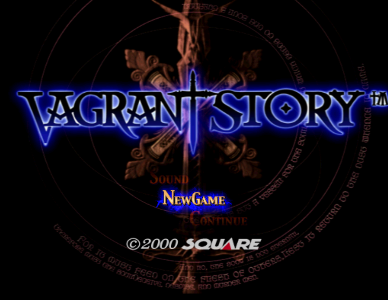 Vagrant Story Title Screen